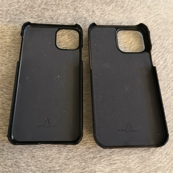 Affluent Leather iPhone 12 Pro Max and 13 Pro Max Card Holder Finger Loop Cases - Picture 2 of 7